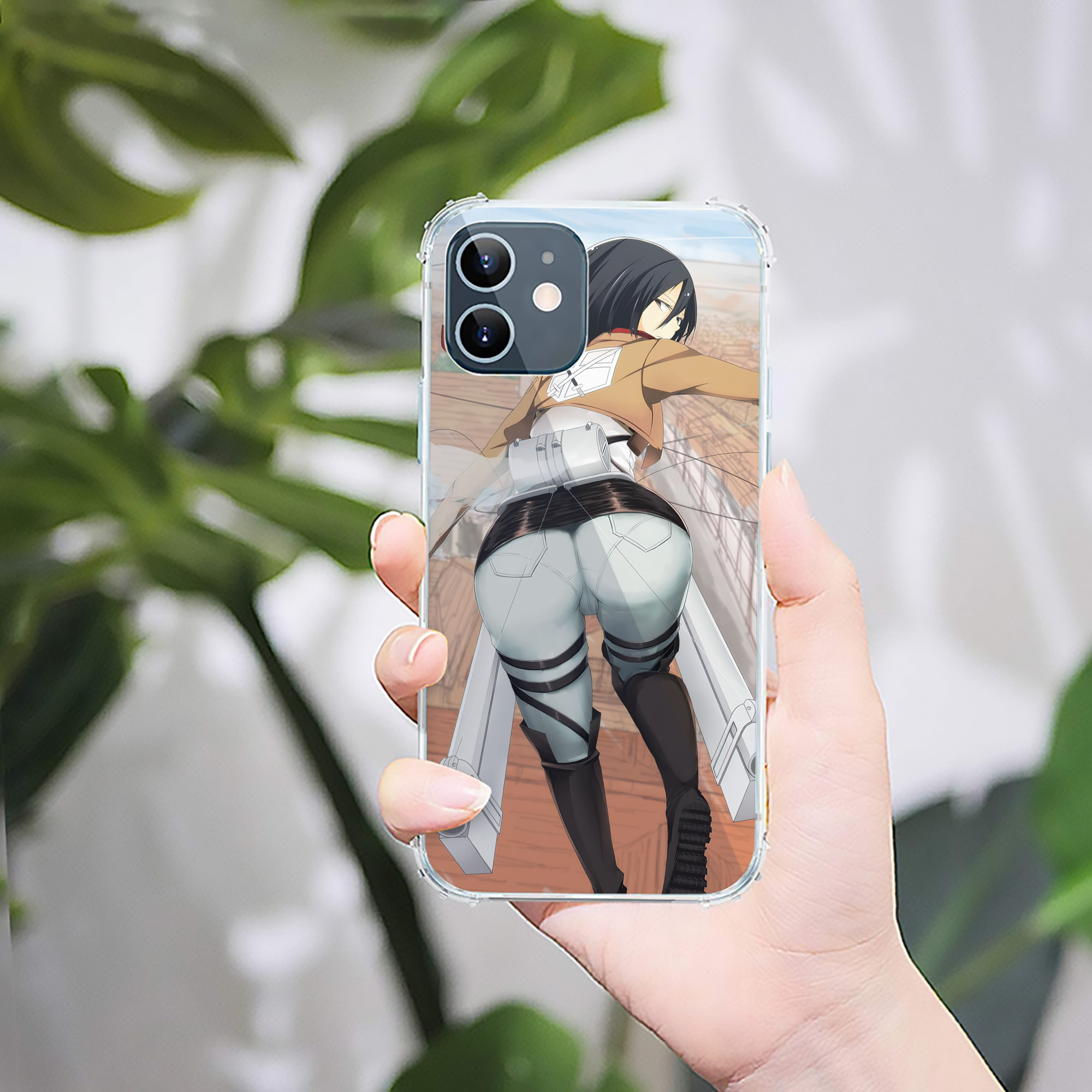 （画像用） 進撃の巨人 Attack on Titan 【iPhone 12シリーズ対応】透明スマホケース（クリアソフトケース）